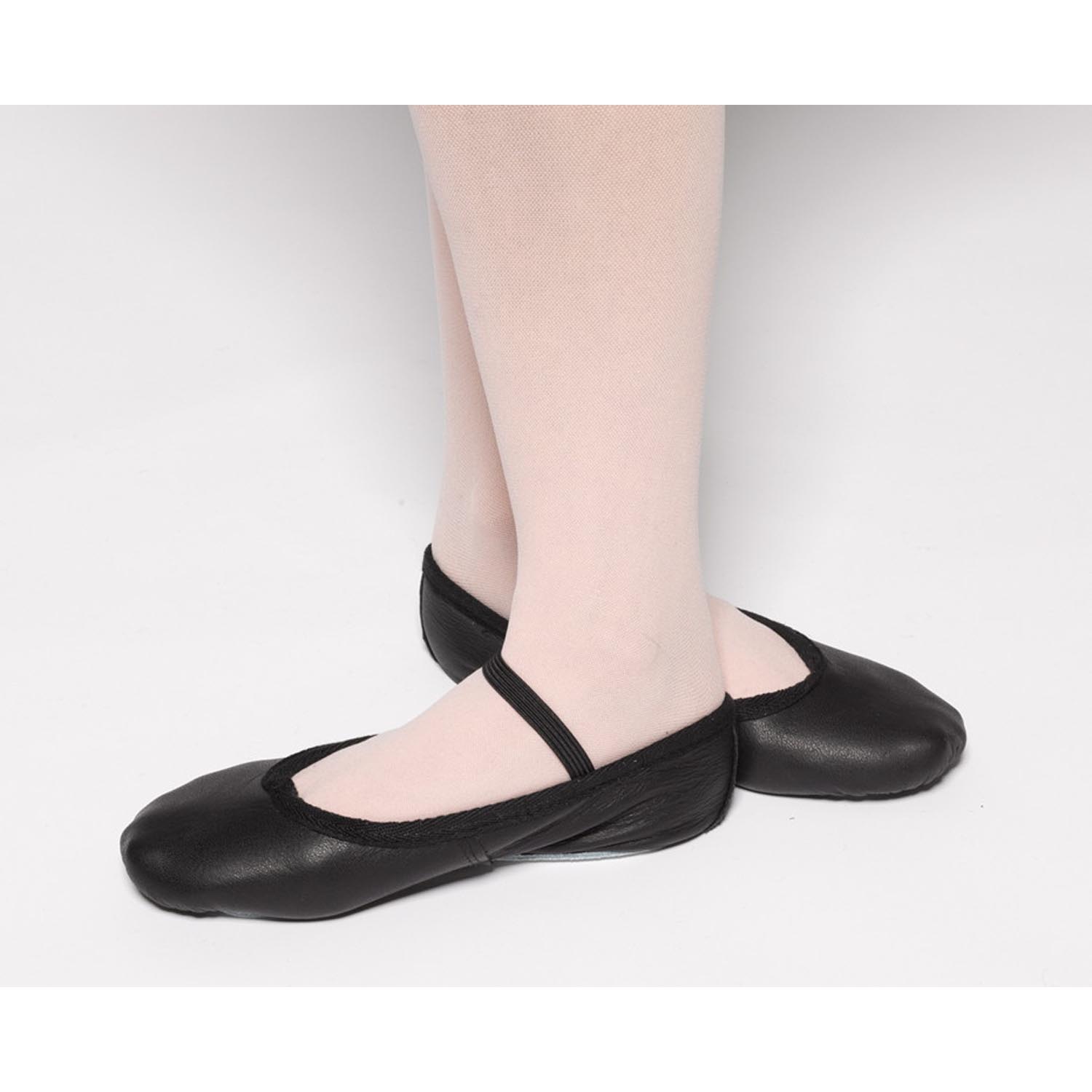 black ballet slipper shoes