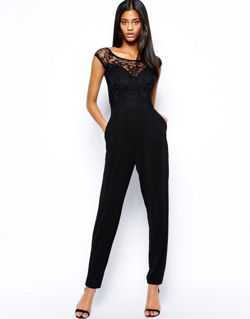 How to Wear Black Lace Jumpsuit – careyfashion.com