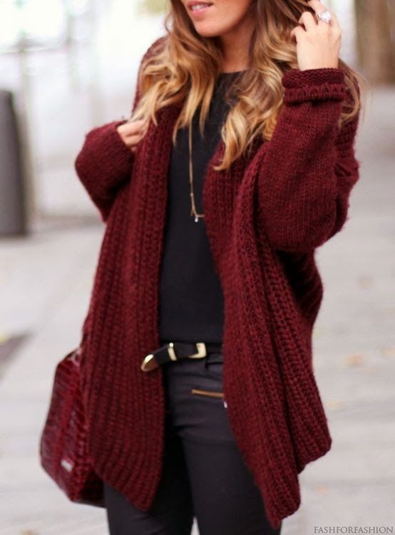 womens burgundy cardigan sweater