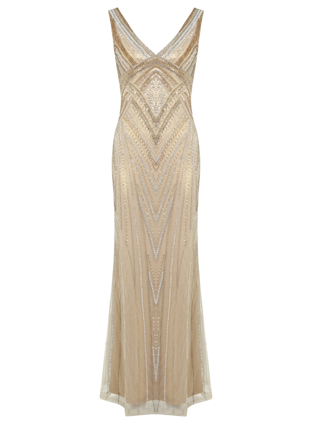 Gold Maxi Dress – The Perfect Party Look – careyfashion.com