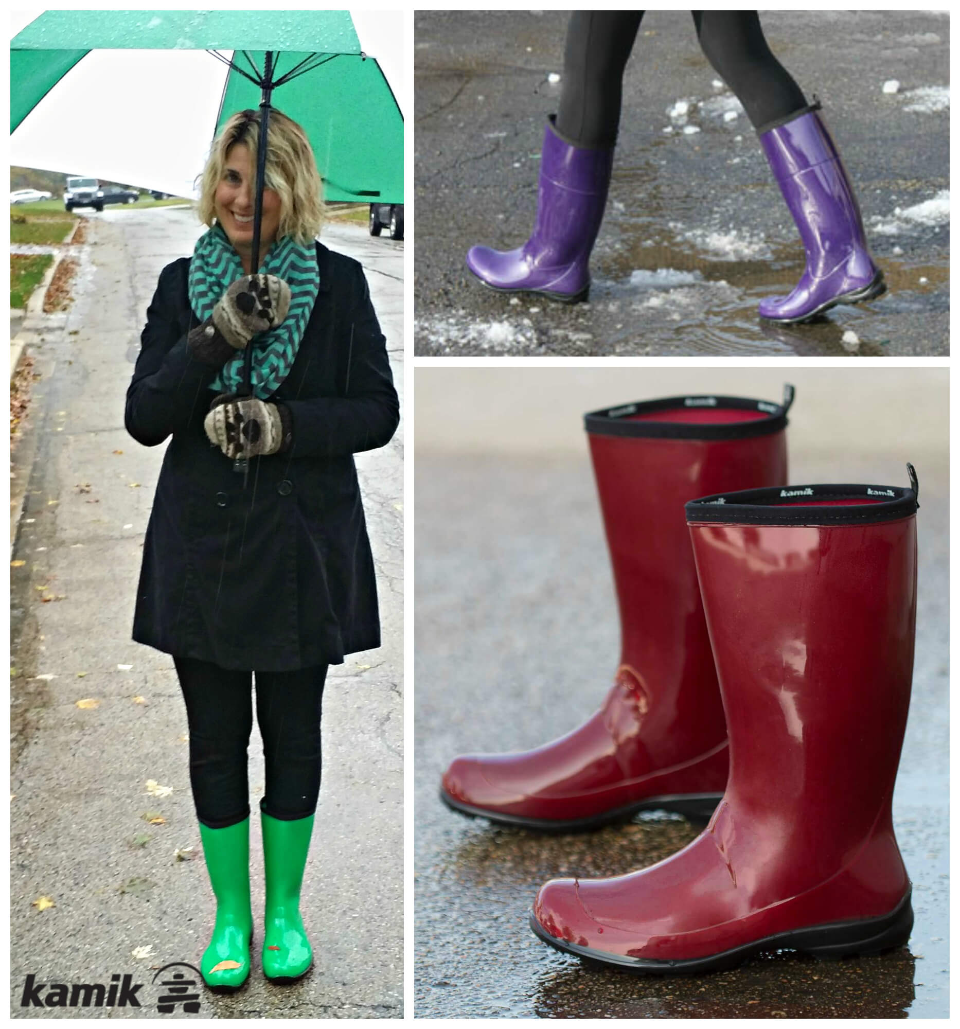 stylish short rain boots