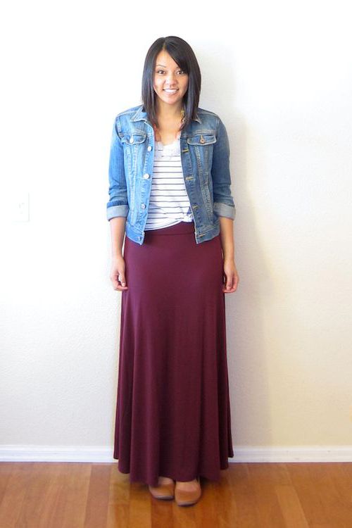 What Tops And Shoes To Wear with Long Skirts – careyfashion.com