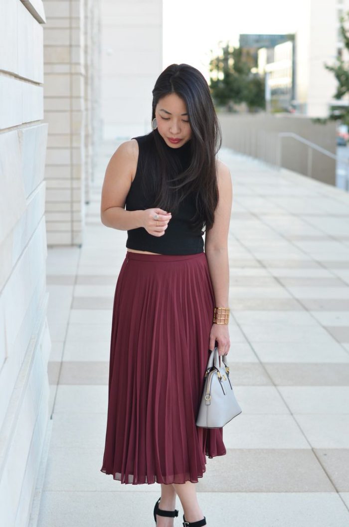 Pleated Skirts Simple Outfit Ideas – careyfashion.com