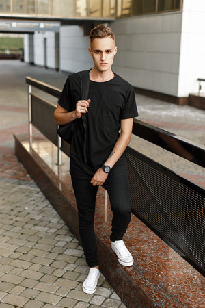 Black T-Shirt, Black Pants And White Sneakers – careyfashion.com